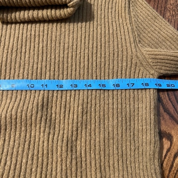 Ann Demeulemeester | Camel Brown Turtleneck Sweater Alpaca Mohair Silk Sz S - Picture 6 of 8